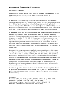 Gyroharmonic features of ASSI generation