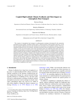 Coupled High-Latitude Climate Feedbacks and Their