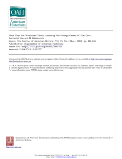 More Than the Woodward Thesis