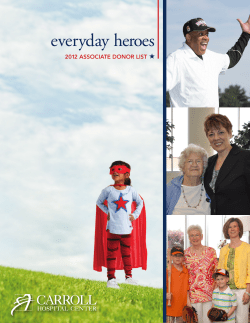 everyday heroes - Carroll Hospital Center
