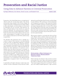 Prosecution and Racial Justice