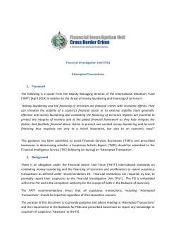 Attempted Transactions Guidance Document