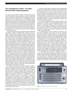 Can a biologist fix a radio?—Or, what I learned while studying
