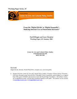 Digital Inequality - Princeton University