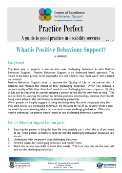 Practice Guide No.1 - Department of Communities, Child Safety and