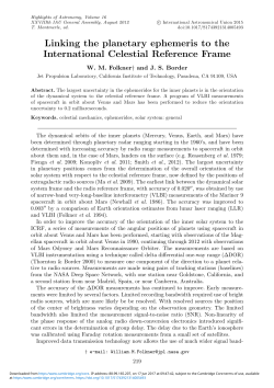 Linking the planetary ephemeris to the International Celestial
