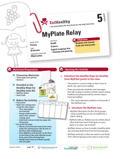 MyPlate Relay