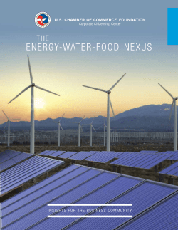 energy-water-food nexus