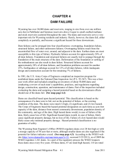CHAPTER 4 DAM FAILURE - Wyoming Office of Homeland Security
