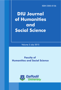 Journal of JHSS - Daffodil International University
