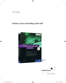 Product Cost Controlling with SAP - Beck-Shop