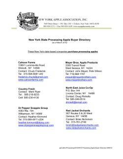Processing apple buyer directory
