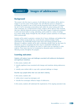 Images of adolescence