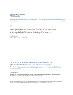 Investigating Further Preservice Teachers