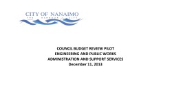 Engineering and Public Works - Administration and Support Services