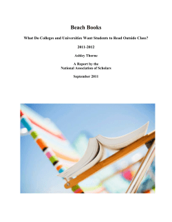 Beach Books - National Association of Scholars
