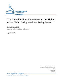 The United Nations Convention on the Rights of the Child