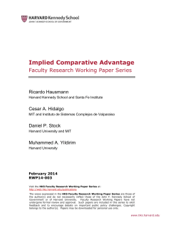 Implied Comparative Advantage