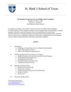 St. Mark`s School of Texas - The Enrollment Management Association