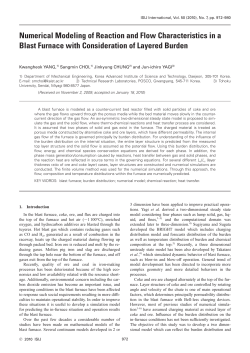 Numerical Modeling of Reaction and Flow - J