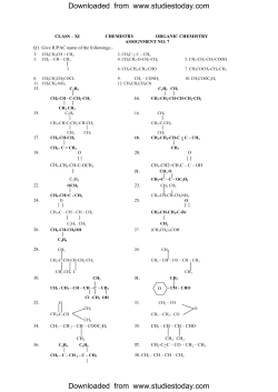 CBSE Class 11 Chemistry Worksheet (7)