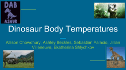 Dinosaur Body Temperatures
