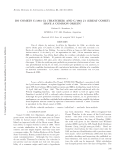 do comets c/1861 g1 (thatcher) and c/1861 j1 (great comet) have a