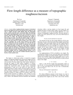 Flow-length difference as a measure of