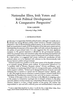 Nationalist Elites, Irish Voters and Irish Political Development