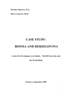 case study: bosnia and herzegovina