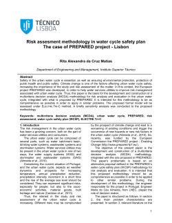 Risk assesment methodology in water cycle safety