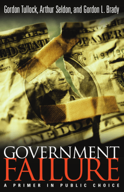 Government failure : a primer in public choice