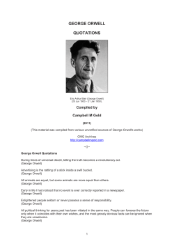 george orwell quotations