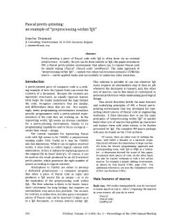 Pascal pretty-printing: an example of