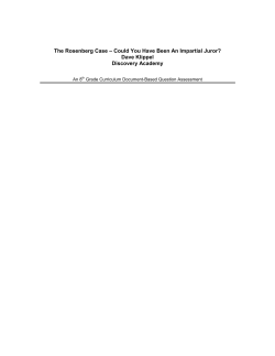 Hook Exercise: The Rosenberg Case