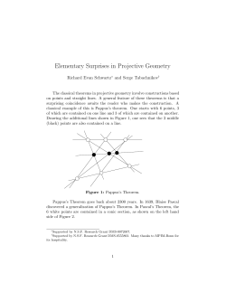 Elementary Surprises in Projective Geometry