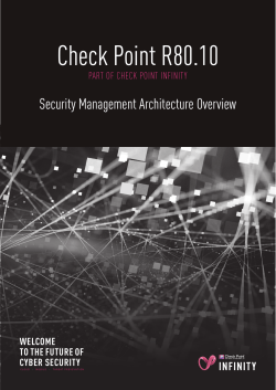 R80.10 Management Architecture Overview
