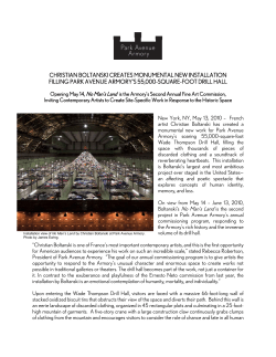 CHRISTIAN BOLTANSKI CREATES MONUMENTAL NEW