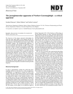 The juxtaglomerular apparatus of Norbert