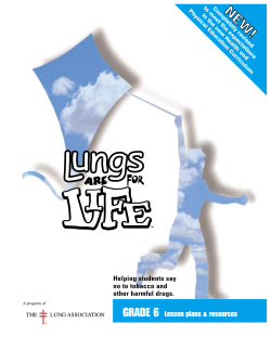 Lungs Are For Life: Grade Six