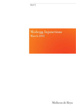 Mishcon Document - Mishcon de Reya