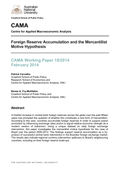 Foreign Reserve Accumulation and the Mercantilist Motive