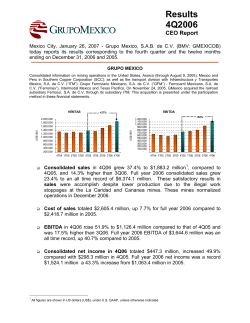 Informe del Director 1T06
