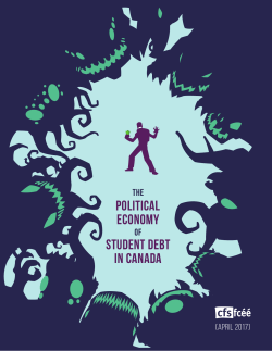 political economy student debt in Canada
