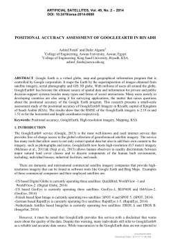 POSITIONAL ACCURACY ASSESSMENT OF GOOGLEEARTH IN