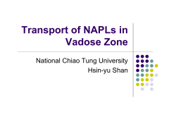 NAPL in Vadose Zone
