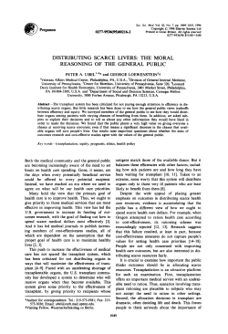 Distributing scarce livers: The moral reasoning of the general