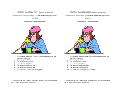 Inference vs. Observation Quiz CLASSROOM