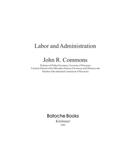 Labor and Administration - McMaster University, Canada
