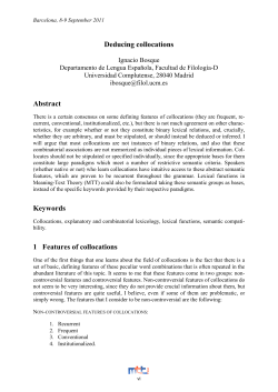 mtt 2011 proceedings - The Meaning&hArr;Text Theory